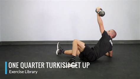 One Quarter Turkish Get Up Opex Exercise Library Youtube