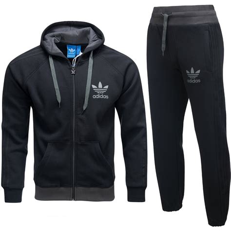 Adidas Originals męski sportowy czarny dres komplet AB7588 AB7582