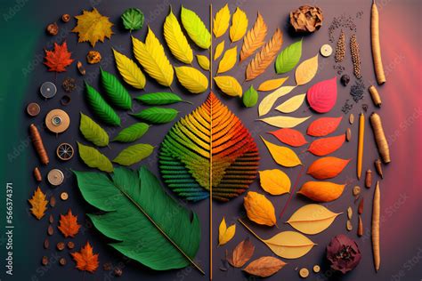 Colorful Leaves In A Fibonacci Sequence Fibonacci Sequence Series