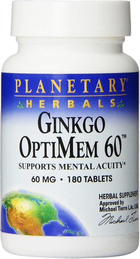 Amazon Planetary Herbals Ginkgo Optimem Tablets Count