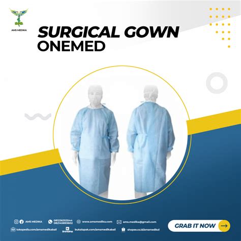 Surgical Gown Reinforce Ams Medika