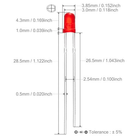 Snapklik Chanzon Pcs Mm Blinking Red Led Diode Lights Hz