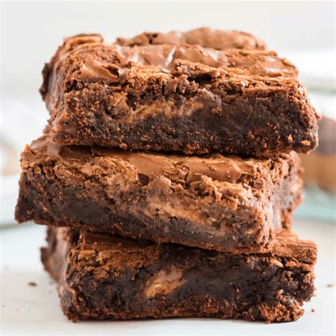 Rich Gooey And Decadent These Homemade Peanut Butter Brownies Are The Perfect Combination