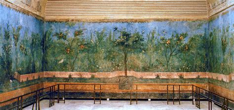 Fresco Painted Garden Villa Of Livia Palazzo Italy Roman Garden