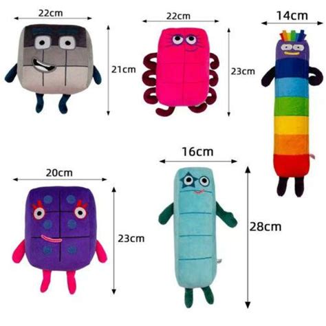 Numberblocks Plush Toys Number Blocks Plushie Soft Stuffed Doll