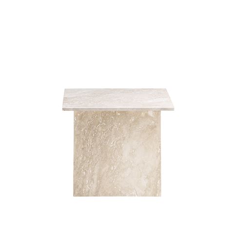 Dome Travertine Side Table Art Of Cosy