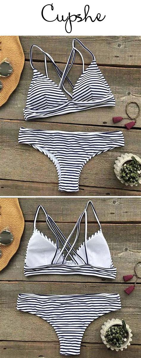 Hit Summer Stripe Bikini Set Striped Bikini Sets Summer Stripes Bikinis