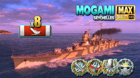 Cruiser Mogami Nailbiter On Map Neighbors World Of Warships Youtube