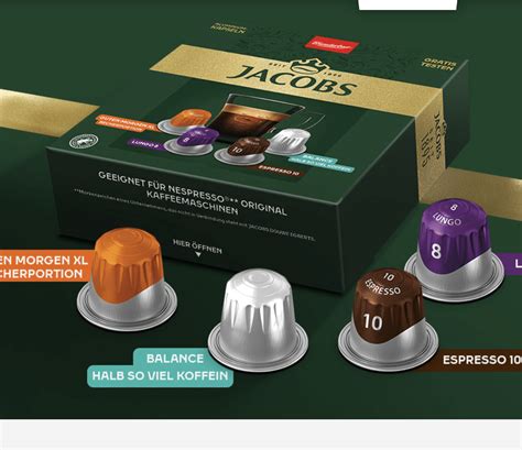 Gratis Jacobs Kaffeekapseln Produktbox