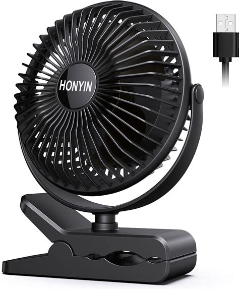 Honyin Mini Ventilator Mit Clip 720 Grad Drehung Kleiner Usb