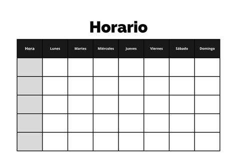 Más De 100 Plantillas De Horarios Para El Curso Escolar 2021 2022 Para