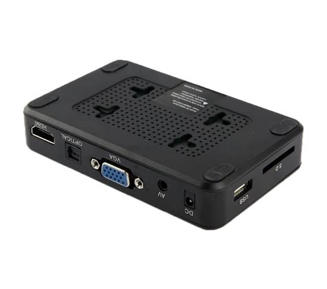 Mini Lecteur Multimédia Full Hd 1080p Hdd Carte Sd Usb Sortie Hdmi Vga