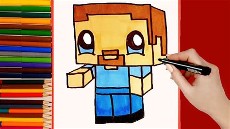 Como Dibujar Steve Minecraft Kawaii Paso A Paso Dibujos Kawaii Hot