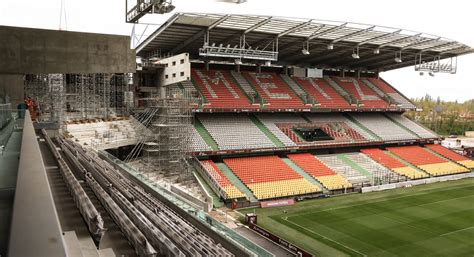 Photos Football FC Metz l avancée des travaux de la tribune Sud et