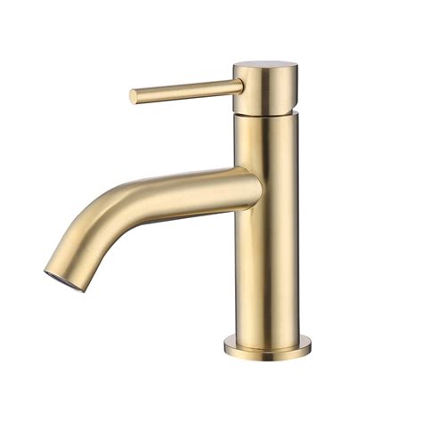 Brushed Brass Cloakroom Mono Basin Mixer Tap Arissa Better Bathrooms