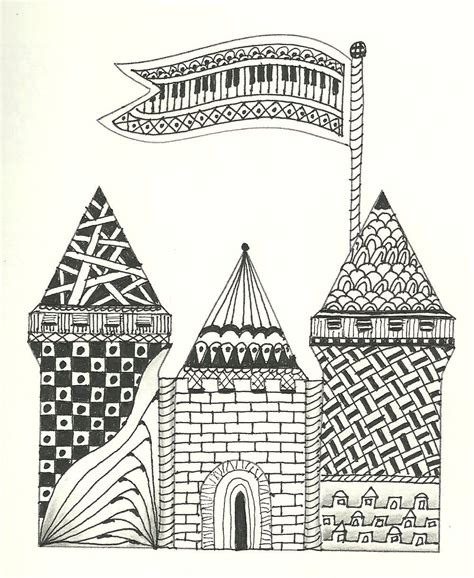 renaissance castle | Doodle drawings, Zentangle patterns, Doodle art