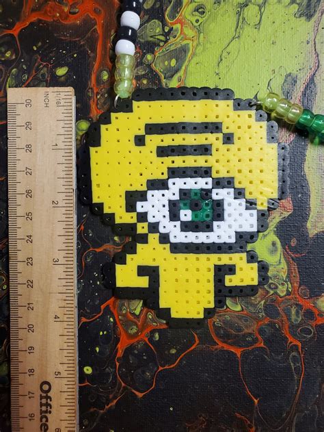 Subtronics Perler Bead Kandi Necklace Squidward Squidtronics Rave Edm Kandi Handmade Ships Fast