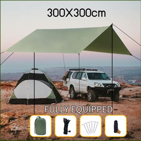 Cm Camping Tarp Canopy Awning Waterproof Tarp Tent Shade