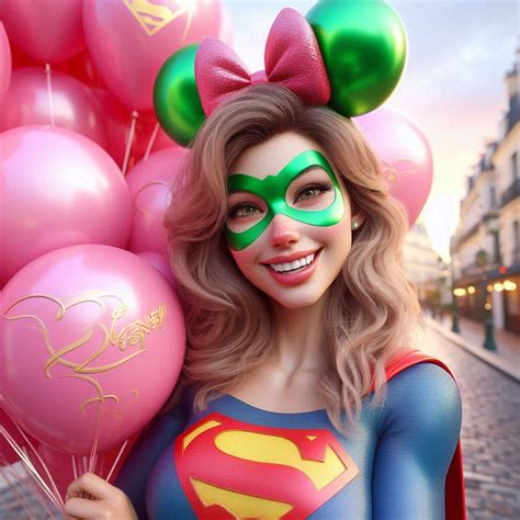 Supergirl Mickey Ears Balloons 1 By Xavierdoranai On Deviantart