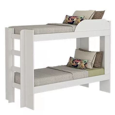 Cama Cucheta Nido Doble Cimol M Veis Bia Plaza Color Blanco Fabricada