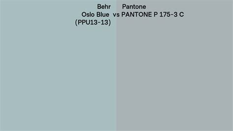 Behr Oslo Blue Ppu Vs Pantone P C Side By Side Comparison