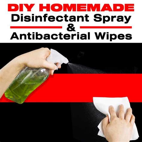 Diy Homemade Disinfectant Spray And Antibacterial Wipes Easy Step By