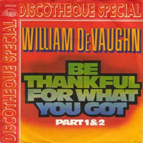 William Devaughn Be Thankful For What You Got 1974 Vinyl Discogs