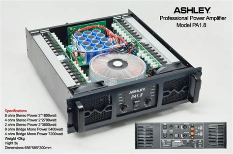 Jual ASHLEY PA1 8 POWER AMPLIFIER SUBWOOFER Di Lapak NEN AUDIO SHOP