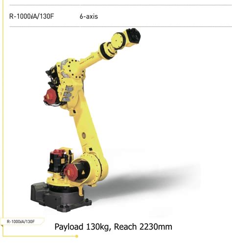 Fanuc R 1000iA 130F Data Sheet R Series Robot R A B Industries Inc