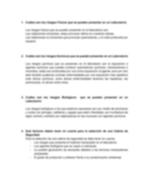 Solution Actividad Bioseguridad Studypool