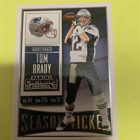 Tom Brady 2015 Panini Contenders Billet De Saison 79 New England