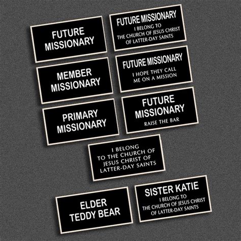 Printable Lds Missionary Name Tag Template Free Printable Templates