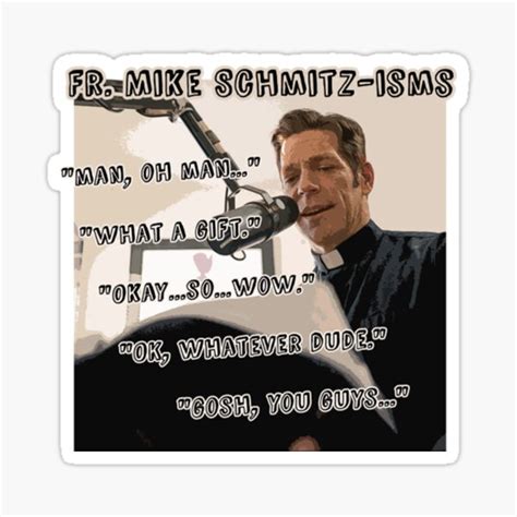 "Father Mike Schmitz" Sticker for Sale by AdamaTolisso | Redbubble