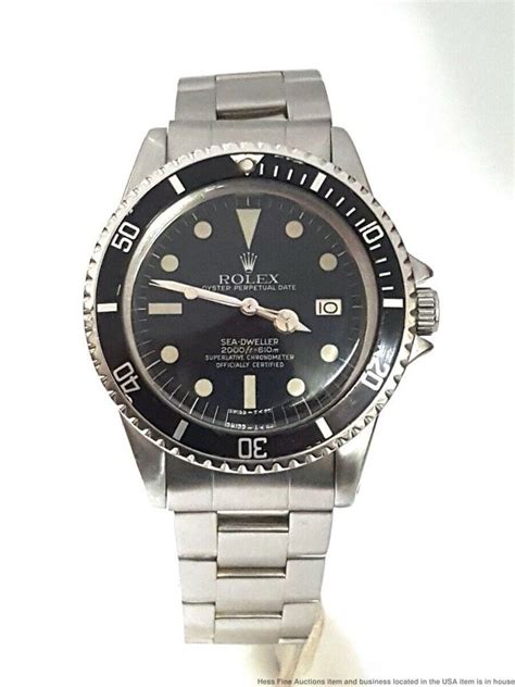 Vintage Rolex Sea Dweller 1665 Pointed Crown Guard 3mil Serial