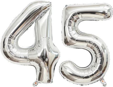 Xlood Number 45 Balloons 32 Inch Digital Balloon Alphabet