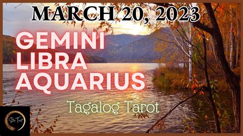 March 20 2023 Air Signs ♊️gemini♎️libra♒️aquarius🌈 Tagalog Tarot