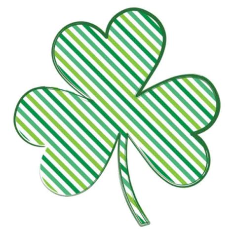 Lucky Shamrock Stripes Dtf Transfer