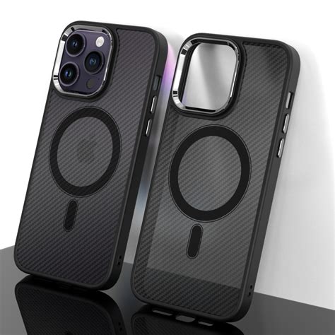 Tel Protect Magnetic Carbon Case For Iphone Pro Max Black Toptel