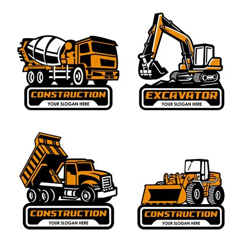 heavy equipment logo vector 3456060 Vector Art at Vecteezy