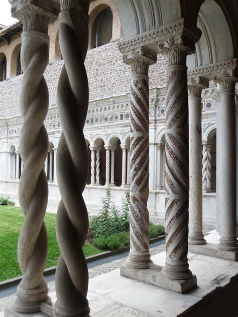 A Closer Look At Cloister Columns Cosmatesque Style I Believe San