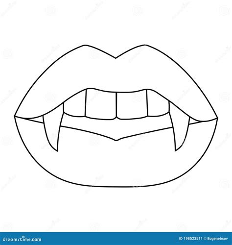 用吸血鬼尖牙的性感女性嘴唇的简图 向量例证 插画 包括有 妖怪 幻想 海报 色情 魅力 神话 198523511