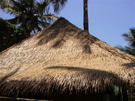 Artificial Synthetic Thatch Panels And Fake Thatch Rolls Sunset Bamboo