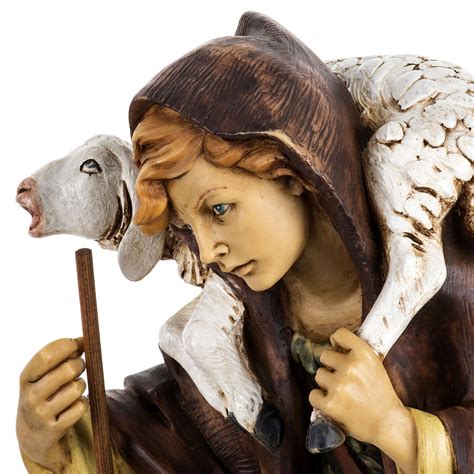 Pastore Con Pecora Cm Presepe Fontanini Vendita Online Su Holyart