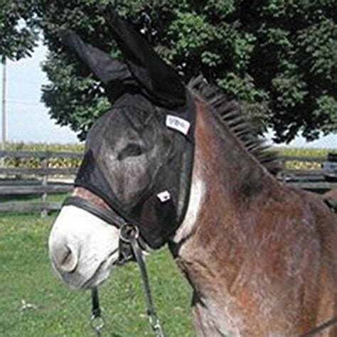 Cashel Quiet Ride Fly Mask With Extra Long Ears For Muledonkey Small