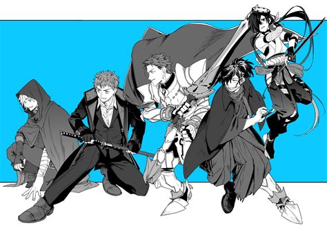 Okada Izou Lancelot Robin Hood Saitou Hajime And Mochizuki Chiyome