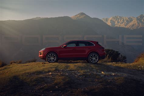 A Rush of RED - Porsche Cayenne in the Himalayas :: Behance