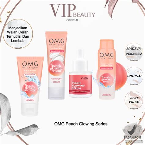 Jual Omg Oh My Glow Peach Glowing Series Serum Cream Toner Face