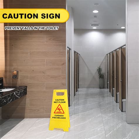 Snapklik Macarrie Pack Caution Wet Floor Sign Yellow Wet Floor