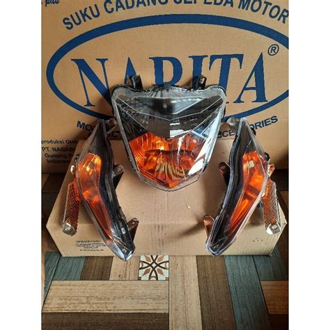 Jual Reflektor Lampu Sein Sen Lampu Depan Custome Smoke Honda Beat