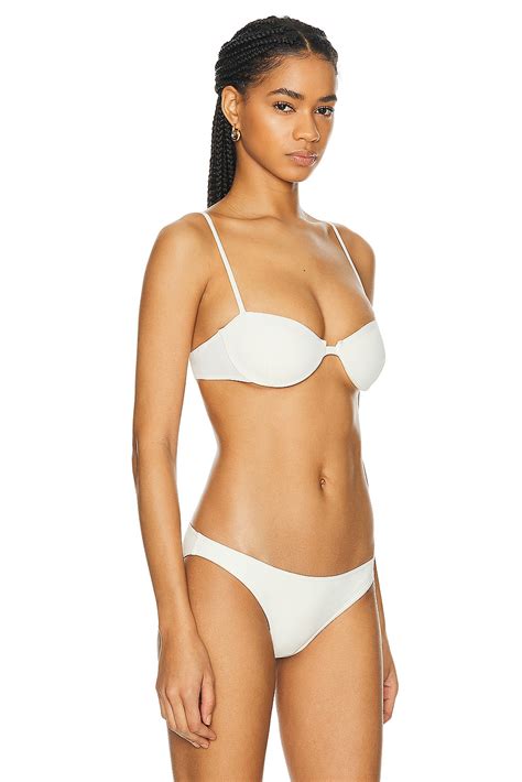 Toteme Bra Bikini Top In Tofu Fwrd